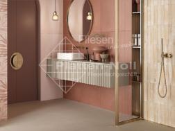 Badezimmer rosa mit gold Fliesen rosa (205-LU SO)
