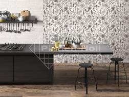 Blumenfliese Wand mit Blumen (168)