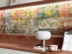 Dekorfliesen mit Gold Zitronen 60x120cm (267-PT FA-IN)