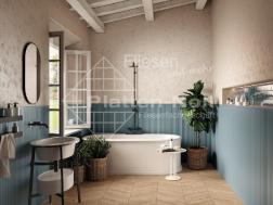 Fliesen englischer Stil Blumendekor 50x120cm (157-TRC)
