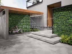 Hauswand Efeu - XXL Fliesen 120x240cm (311-Efeu)