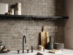 Klinker an Küchenwand bräunlich 6x25cm (205-RC OB)
