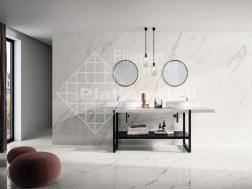 Marmorbad Calacatta weiß marmoriert bis 160x320cm (311-MK CA)