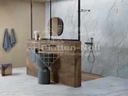 Marmoroptik hellblau mit braun (168-SEN DR))