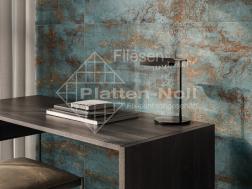 Metalloptikfliesen türkis und gold 60x120cm (267-BD SU)