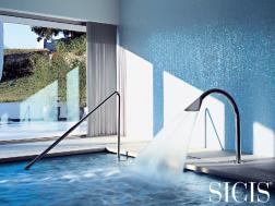 Schwimmbadmosaik - Mosaik blau glänzend - Mosaik Schwimmbad