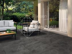 Terrasse Schiefer Feinsteinzeug 2cm Schieferoptik (153-CS BL)