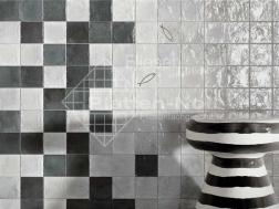 Mosaik schwarz weiß