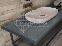 Waschbecken mit xlFliesen (168-GE DA)