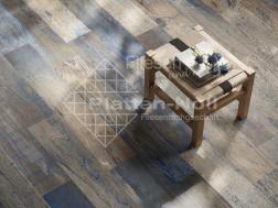 blauer Holzboden 20x120cm (107-YW NA)