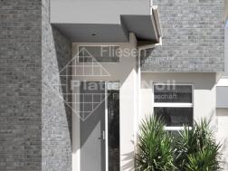 graue Klinkerriemchen 6x25cm Hauswand grau (205-TR GR)